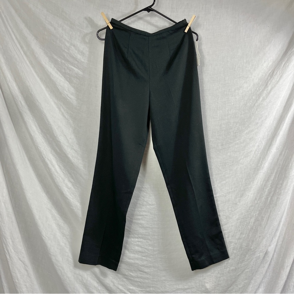 New With Tags Pendleton Black Textured Cotton Dress Pants Womens 4‎ Flat Front